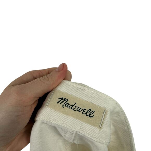 Madewell Plus Relaxed Denim Shorts Tile White Cut Off Summer NEW Womens Size 22W - Picture 5 of 9